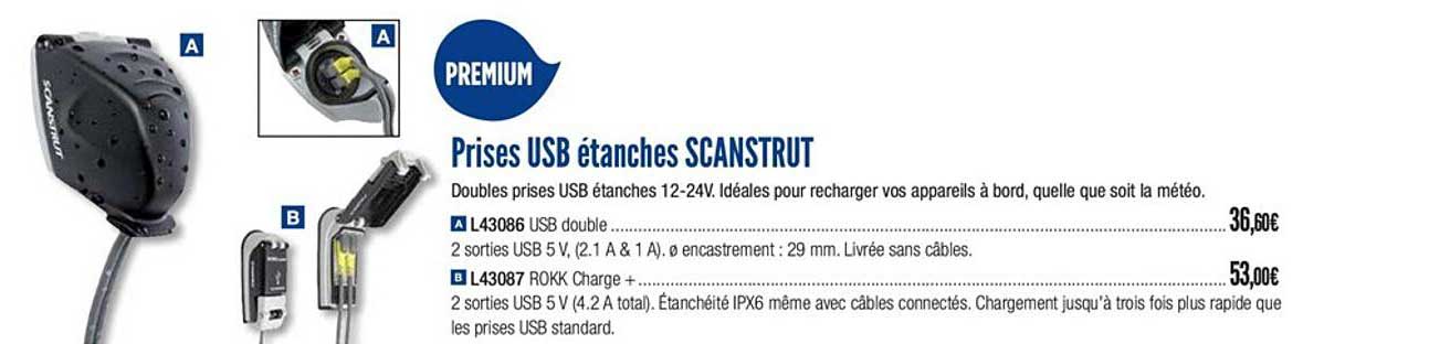prises usb étanches scanstrut