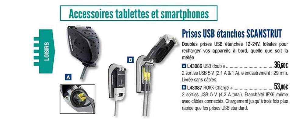 Prises Usb étanches Scanstrut