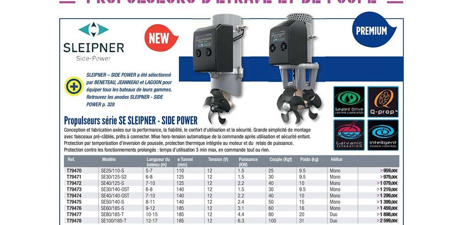 propulseurs série se sleipner side power