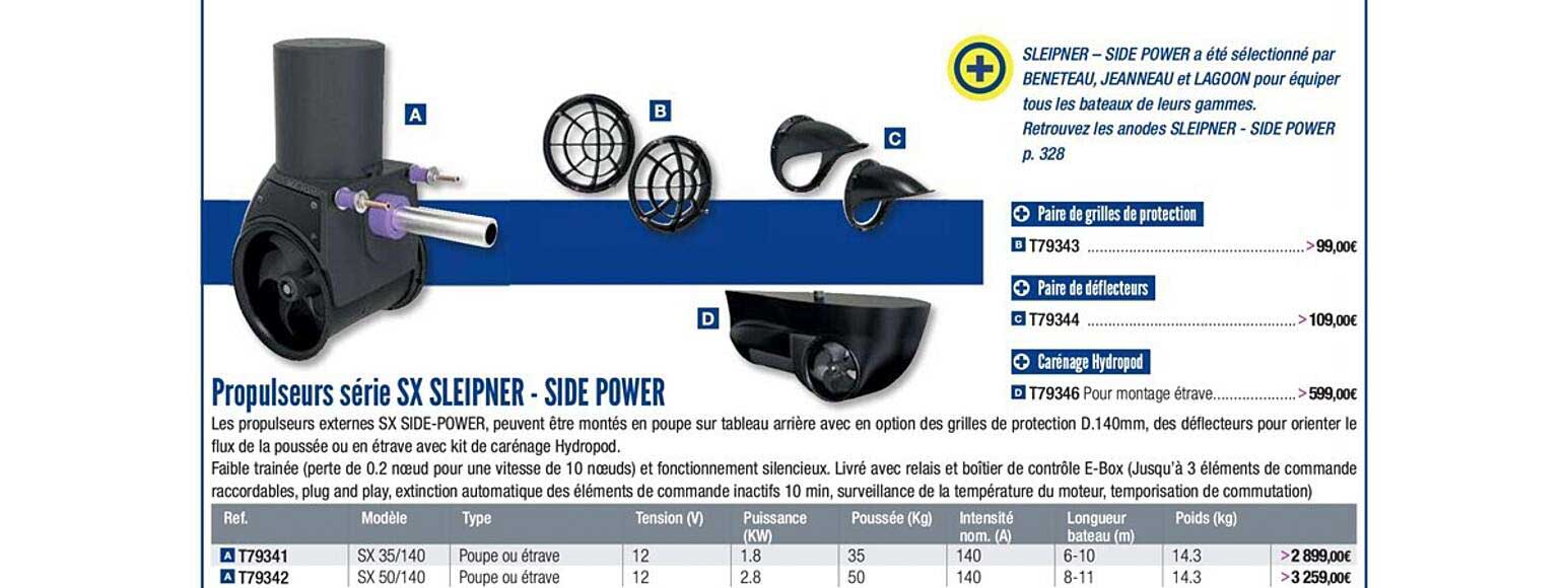 propulseurs série sx sleipner side power