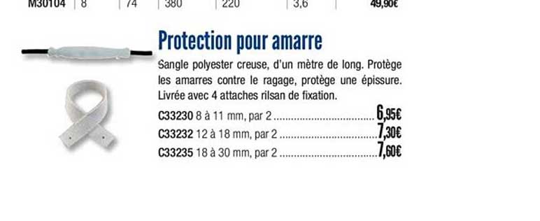 protection pour amarre