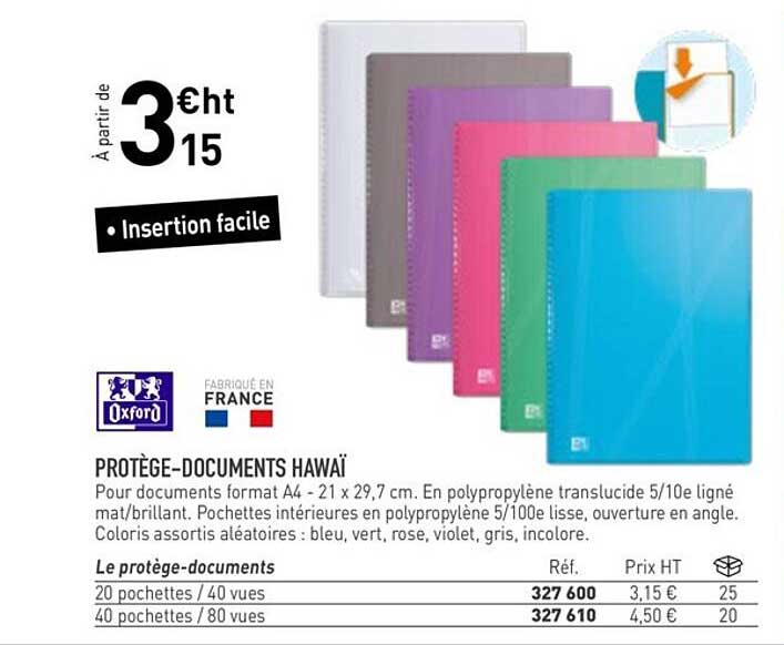 protège-documents hawaï