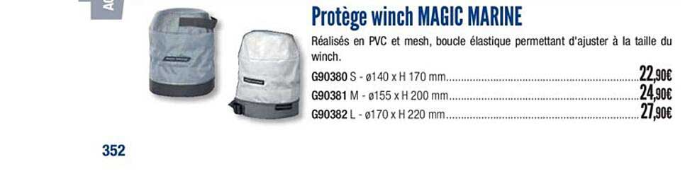protège winch magic marine