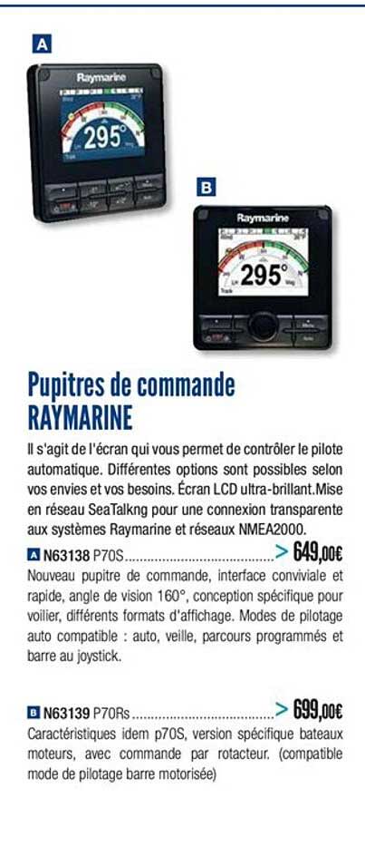 pupitres de commande raymarine