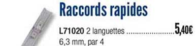 raccords rapides