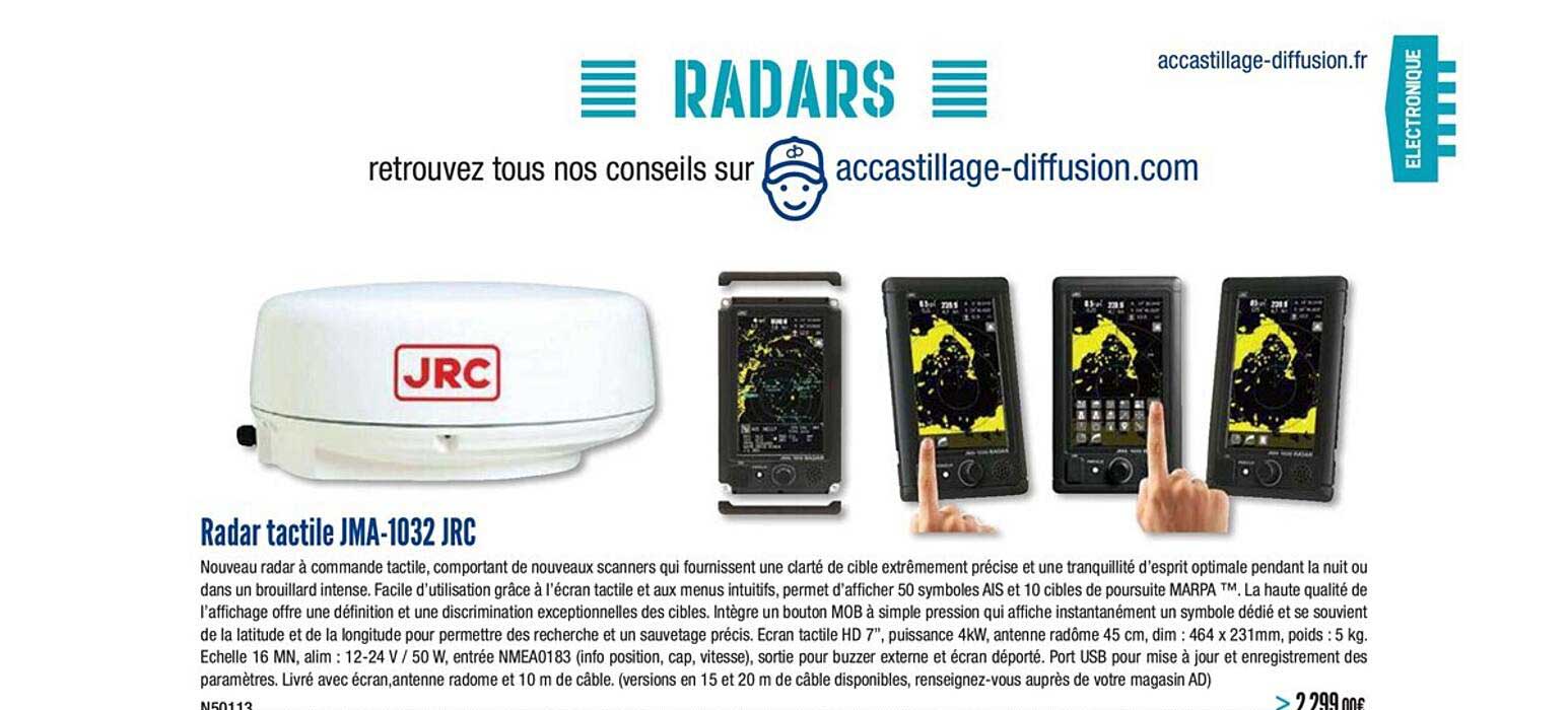 radar tactile jma 1032 jrc