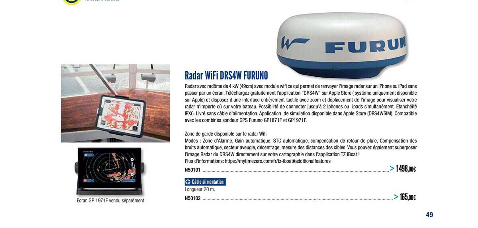 radar wifi drs4w furuno