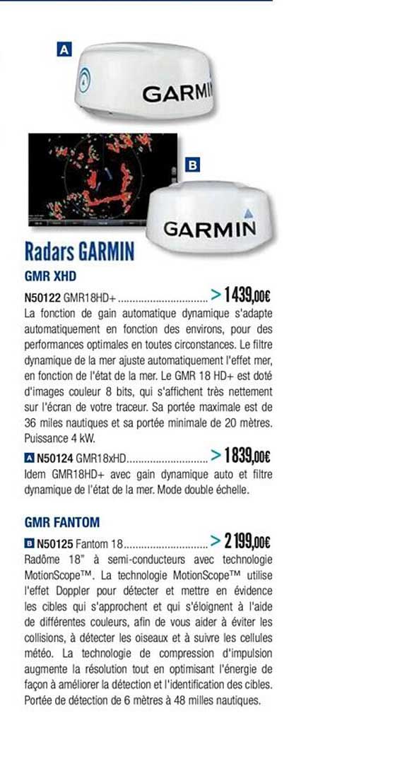 radars garmin