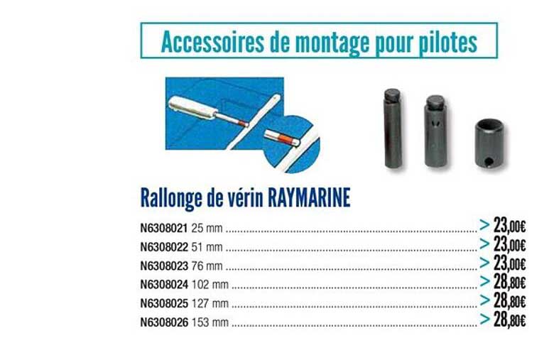 rallonge de vérin raymarine