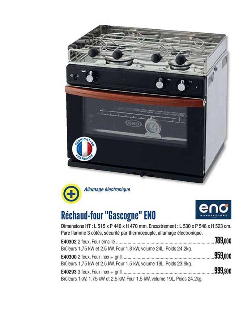 réchaud four gascogne eno