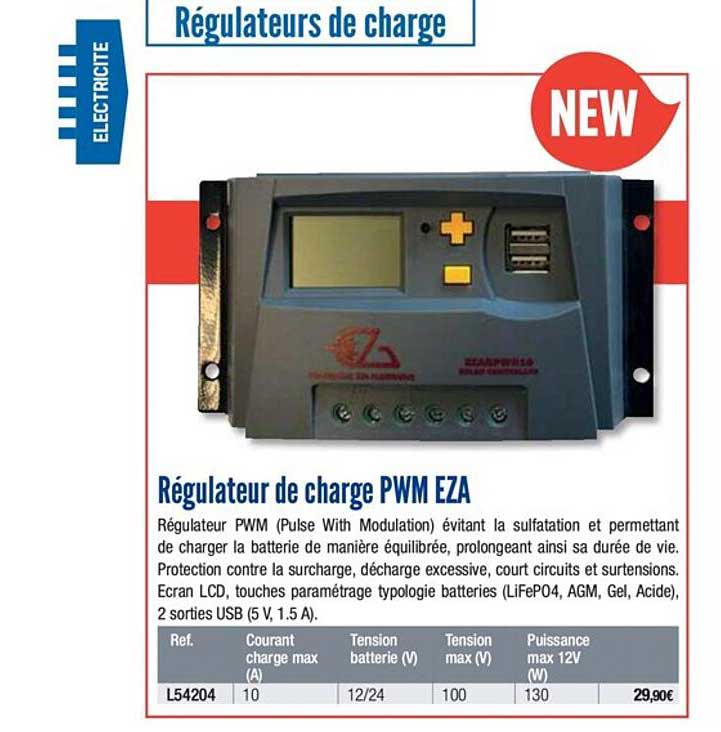 régulateur de charge pwm eza