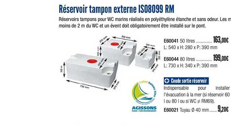 réservoir tampon externe is08099 rm
