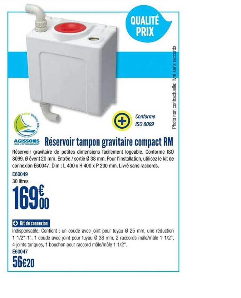 réservoir tampon gravitaire compact rm