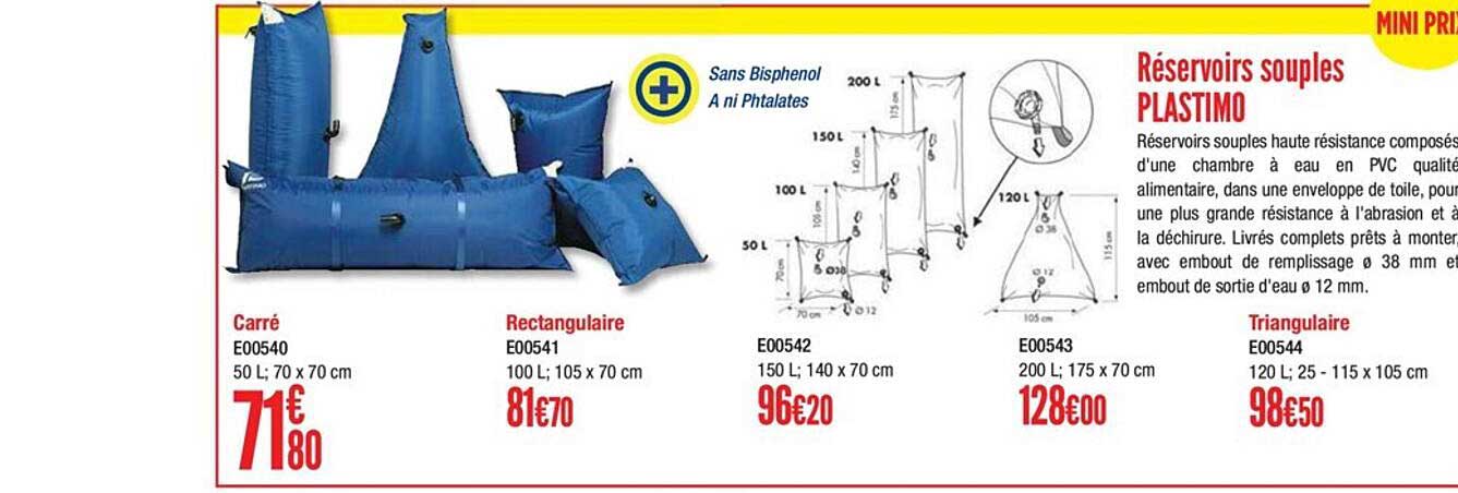 réservoirs souples plastimo
