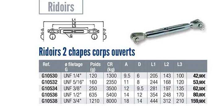 ridoirs 2 chapes corps ouverts