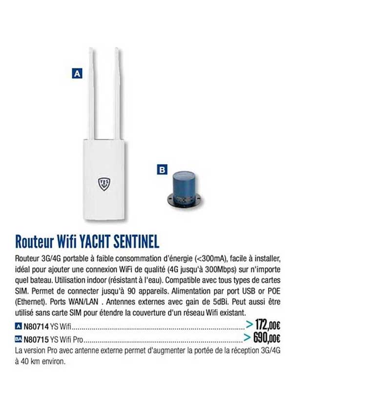 routeur wifi yacht sentinel
