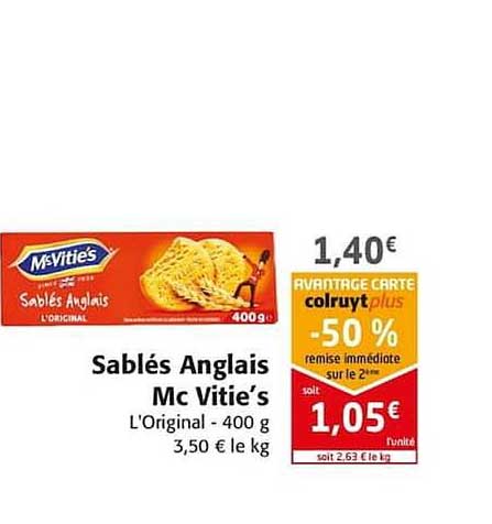 sablés anglais mc vitie's