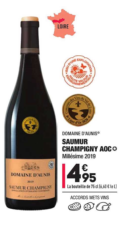 saumur champigny aoc domaine d'aunis