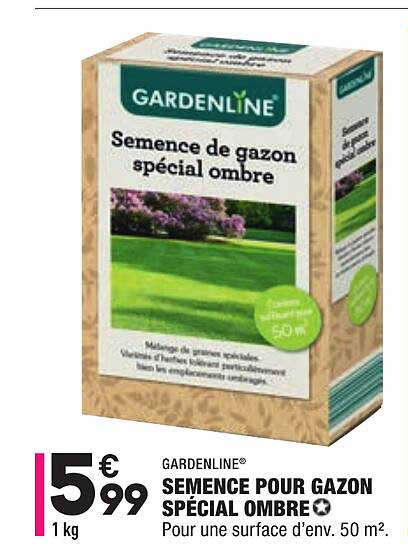 semence pour gazon spécial ombre gardenline