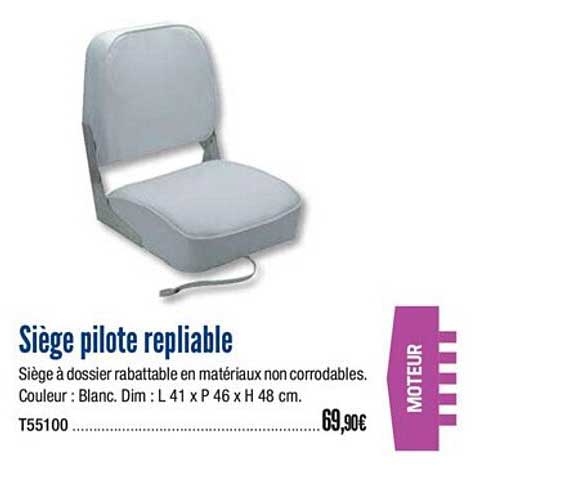 Siège Pilote Repliable