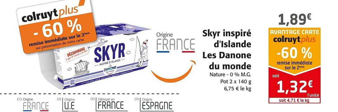 skyr inspiré d'islande les danone du monde