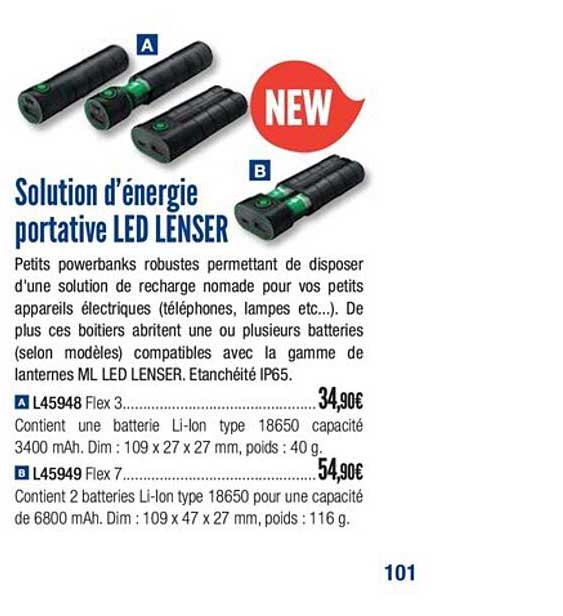 solution d'énergie portative led lenser