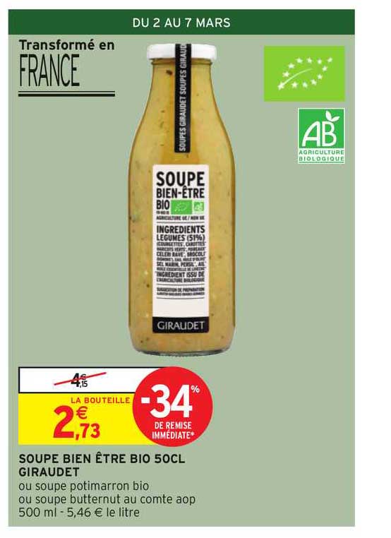soupe bien être bio 50cl giraudet