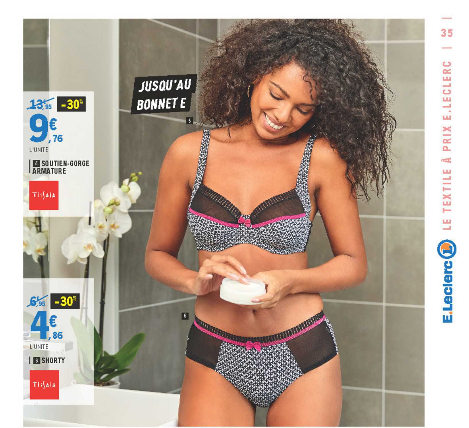 soutien-gorge armature, shorty tissaia