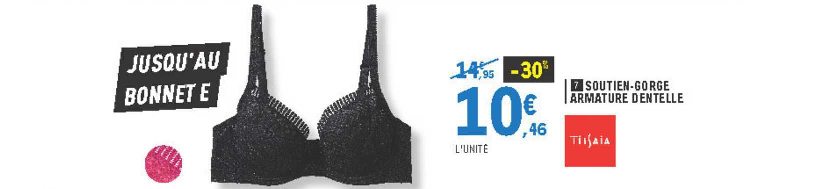 soutien-gorge armature dentelle tissaia
