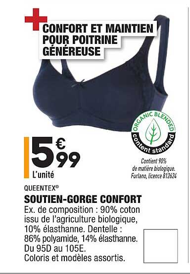soutien-gorge confort queentex
