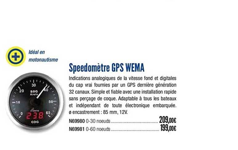speedomètre gps wema