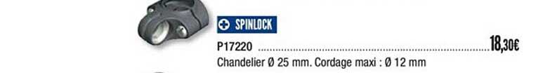 spinlock p17220 chandelier 25mm cordage maxi 12 mm
