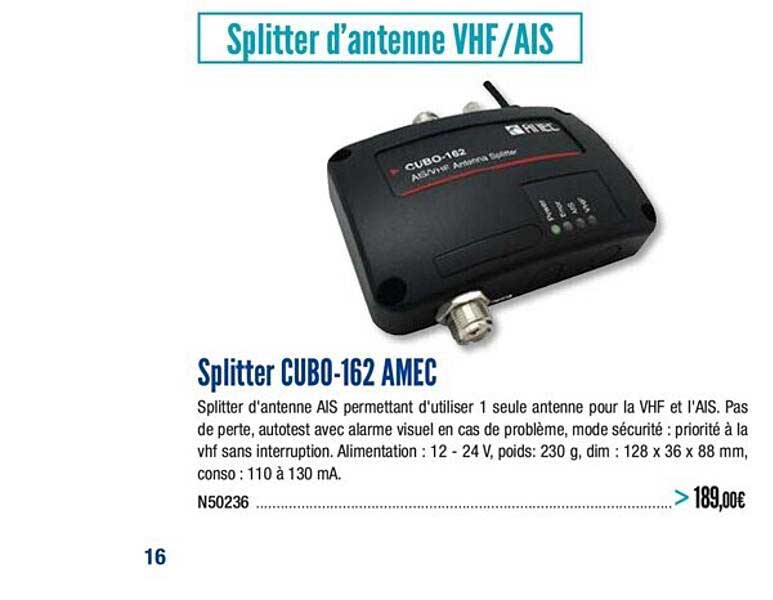 splitter cubo 162 amec