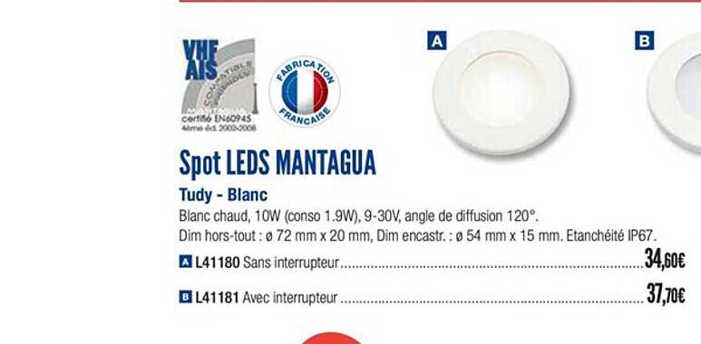 spot leds mantagua