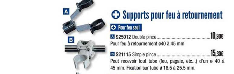 supports pour feu à retournement