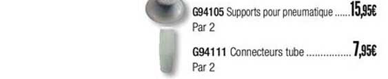 supports pour pneumatique connecteurs tube