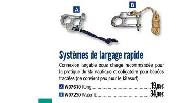 systèmes de largage rapide