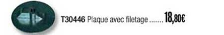 t30446 plaque avec filetage