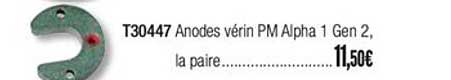 t30447 anodes vérin pm alpha 1 gen 2