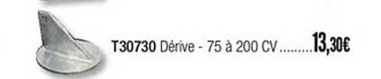 t30730 dérive 75 à 200 cv