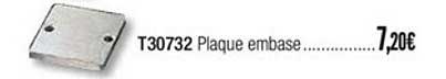 t30732 plaque embase
