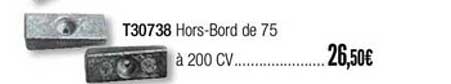 t30738 hors bord de 75