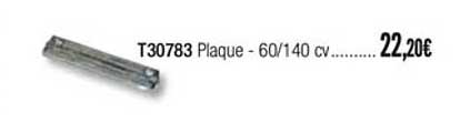 T30783 Plaque 60 140 Cv