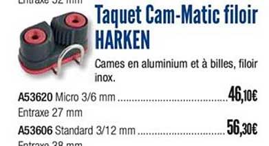 taquet cam matic filoir harken
