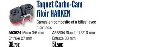 taquet carbo cam filoir harken