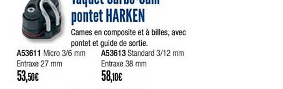 taquet carbo cam pontet harken