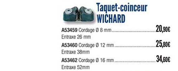 taquet coinceur wichard