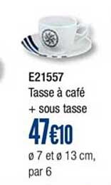 tasse à café + sous tasse