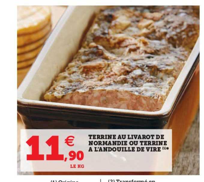 terrine au livarot de normadie ou terrine à l'andouille de vire