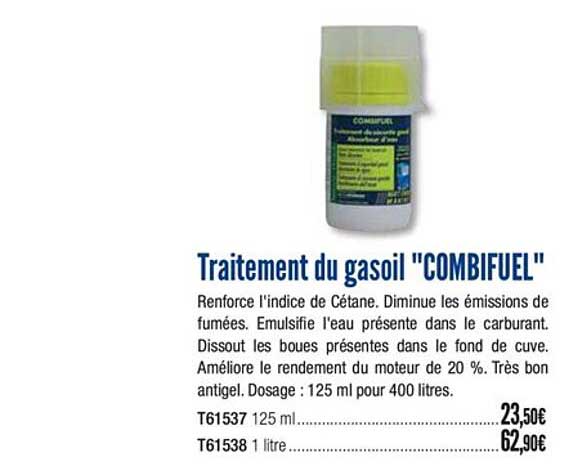 traitement du gasoil combifuel